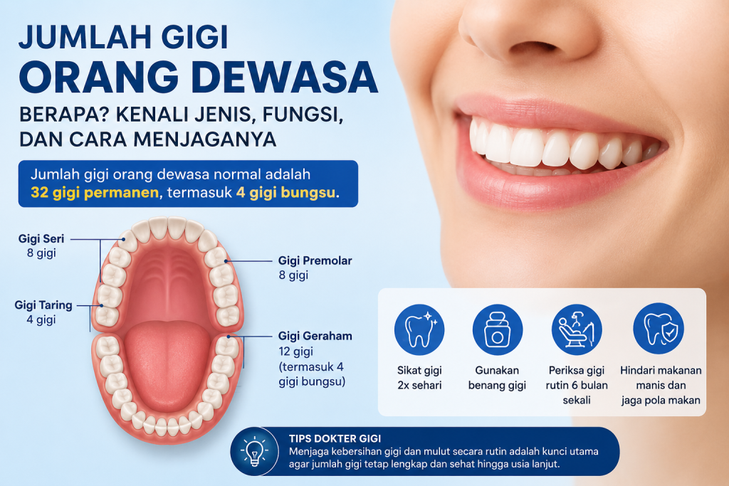 Jumlah gigi orang dewasa