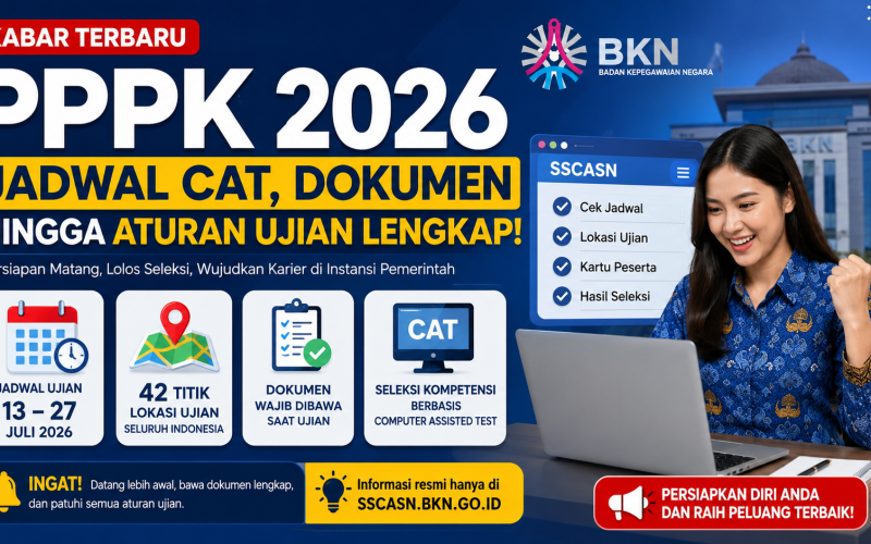 Kabar Terbaru PPPK 2026: Jadwal CAT, Dokumen Wajib, Lokasi Ujian, dan Aturan Seleksi Terbaru